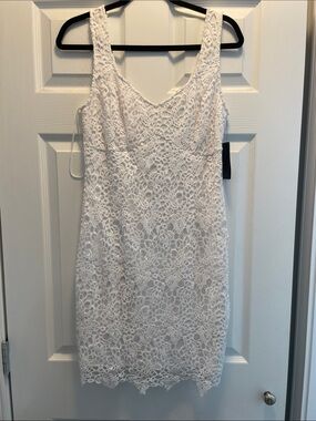 Guess White Lace Mini Dress